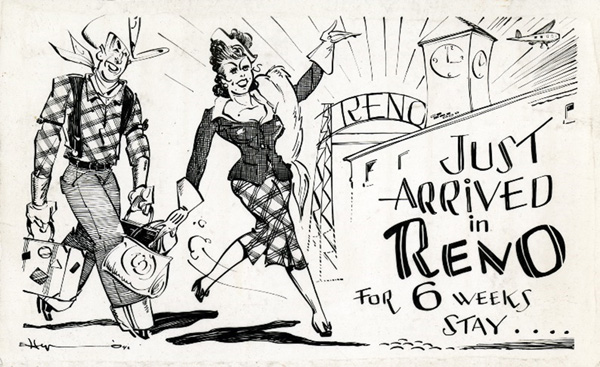 Reno Divorce Post Card